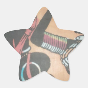 Maasai Tradition und Kultur Muster Art Design Stern-Aufkleber