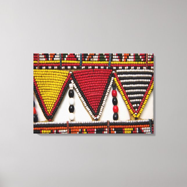 Maasai Tribal Beadwork Leinwanddruck (Vorderseite)