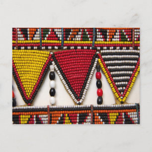 Maasai Tribal Beadwork Postkarte