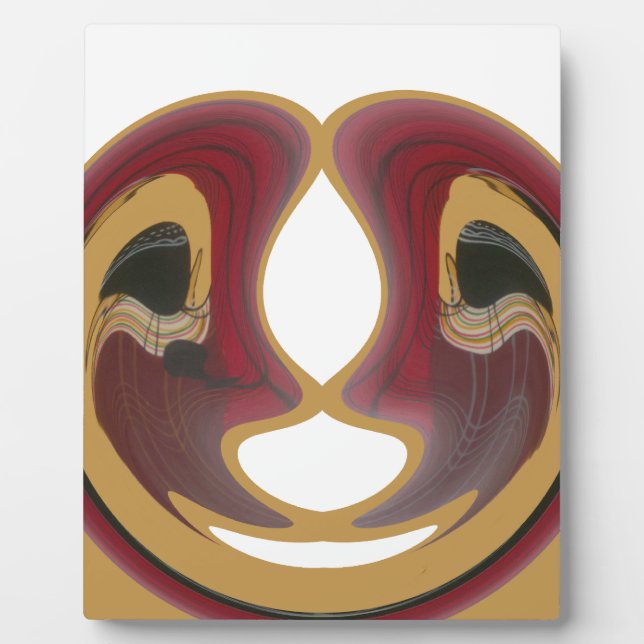 Maasai Tribal Whirl Art Print Fotoplatte (Vorderseite)