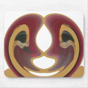 Maasai Tribal Whirl Art Print Mousepad