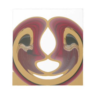 Maasai Tribal Whirl Art Print Notizblock