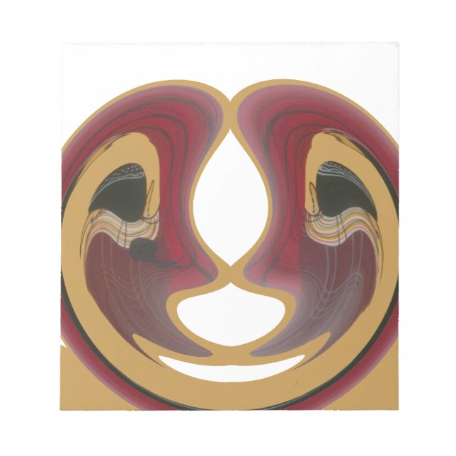 Maasai Tribal Whirl Art Print Notizblock (Vorderseite)