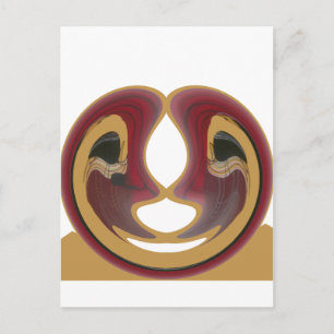 Maasai Tribal Whirl Art Print Postkarte