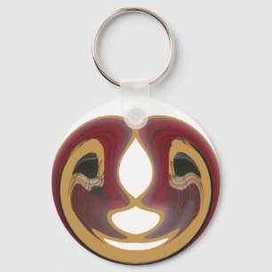 Maasai Tribal Whirl Art Print Schlüsselanhänger