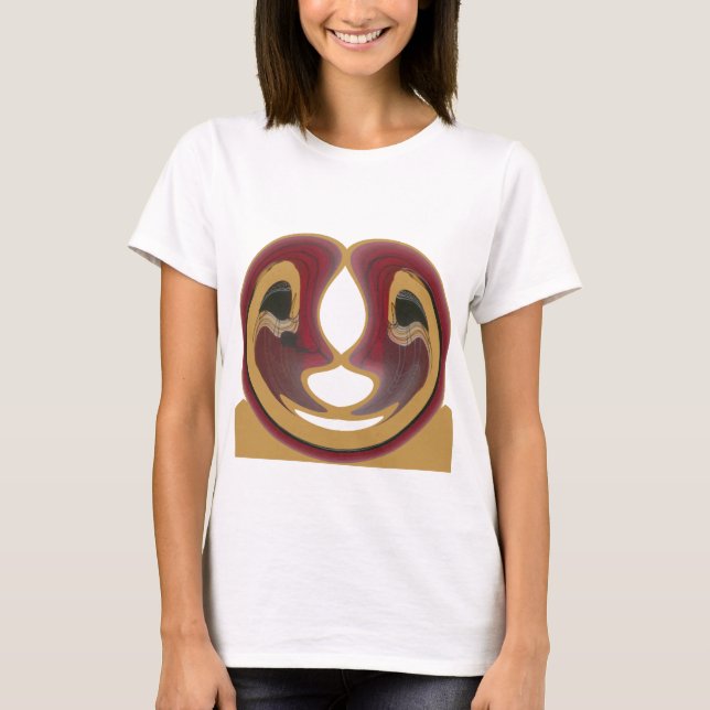 Maasai Tribal Whirl Art Print T-Shirt (Vorderseite)
