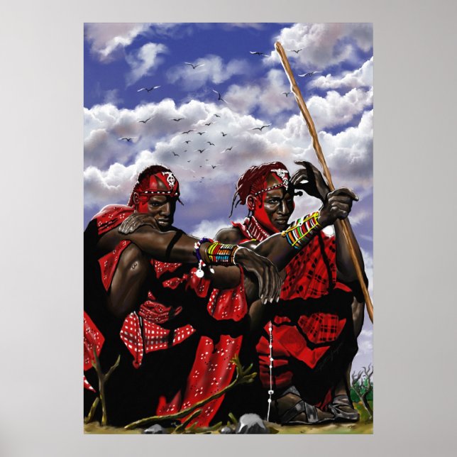 MAASAI WARRIORS POSTER (Vorne)