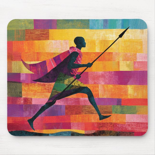 Maasai Warriors Reise Mousepad (Vorne)