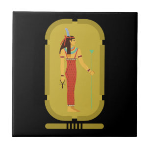 Maat On Gold Cartouche Fliese
