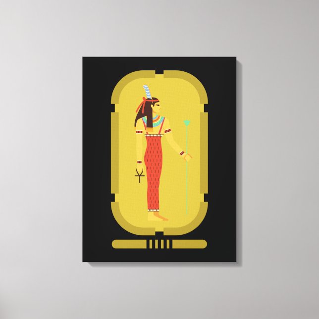 Maat On Gold Cartouche Leinwanddruck (Vorderseite)