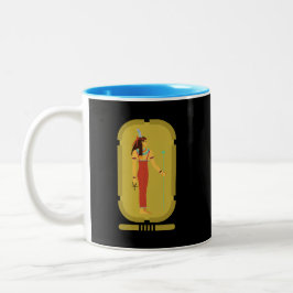 Maat On Gold Cartouche Zweifarbige Tasse
