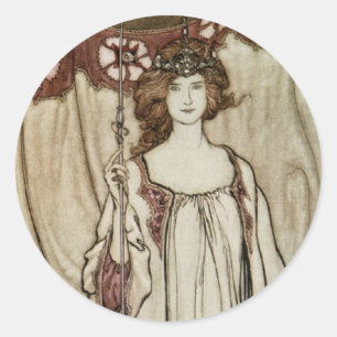 Mab Fairies Midfrau Art Nouveau Sticker