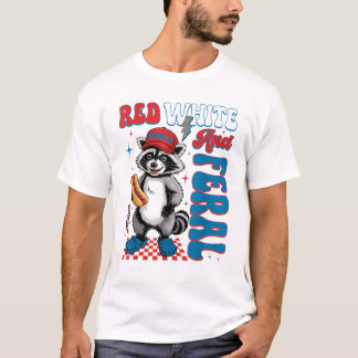 Mab Patriotischer Hotdog & Waschbärenliebhaber 4. T-Shirt