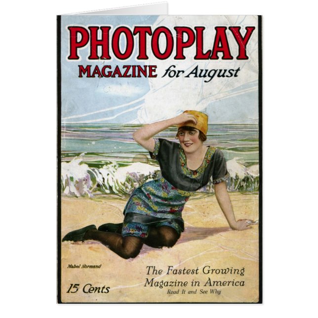 Mabel Normand 1915 Vintage TitelseitenKarte (Vorne)