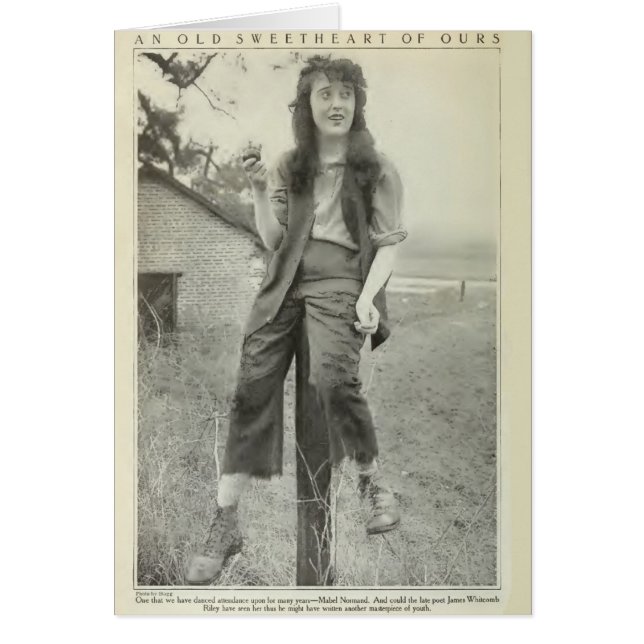 Mabel Normand 1917 Produktionsfotografie (Vorne)