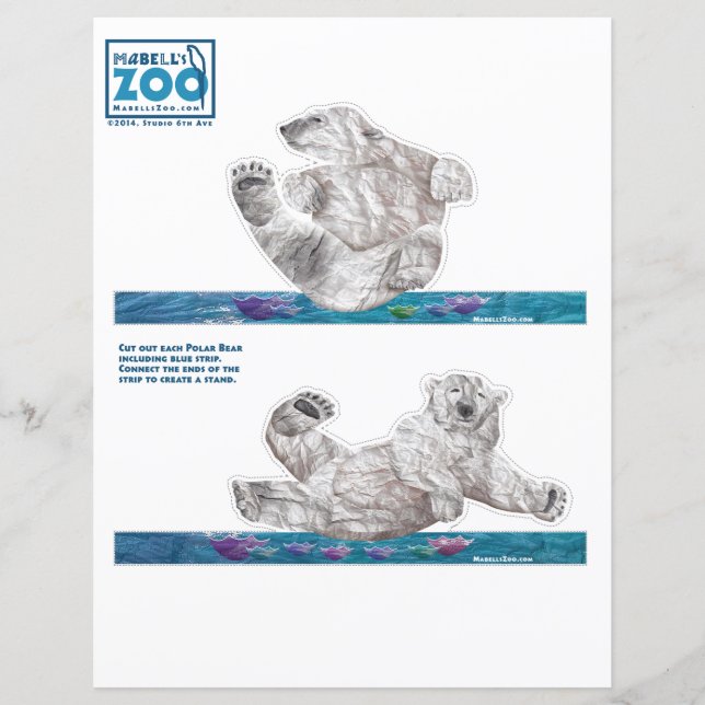 Mabell's Zoo Polar Bears Cutouts (Vorderseite)