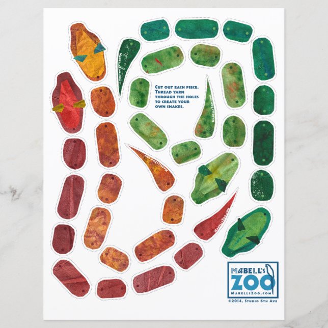 Mabell's Zoo Snake Cutout (Vorderseite)