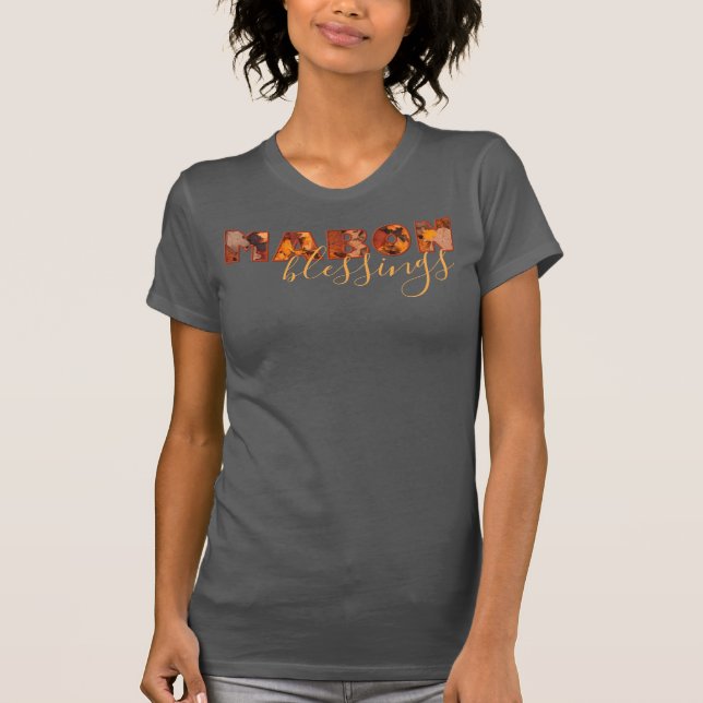 Mabon Blessons Herbstblätter T-Shirt (Vorderseite)
