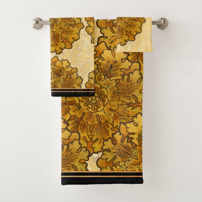 Mabon Equinox Oak Blätter Badhandtuch Set (Insitu)
