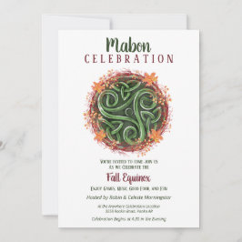 Mabon Fall Equinox Celtic Triskelion Harvest Einladung