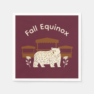 Mabon Harvest Fall Equinox Einladung Serviette