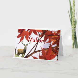 Mabon - Herbst-Äquinoktikum-Segen Karte
