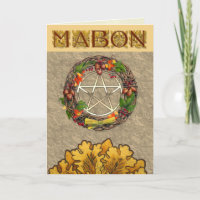 Mabon-Kranz und Eichenbriefe