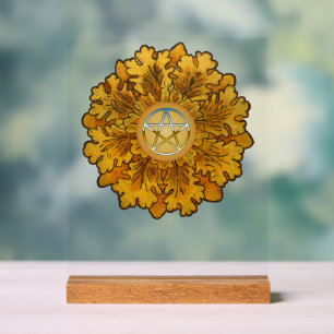 Mabon Oak Blätter Acrylschild