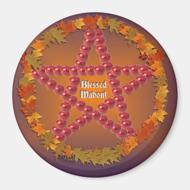 Mabon Pentacle Magnet (Vorne)