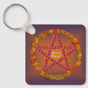 Mabon Pentagramm Schlüsselanhänger