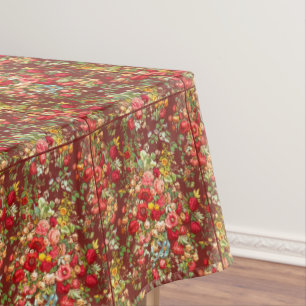 Mabon Segen Herbst Equinox auf Burgund Floral Tischdecke