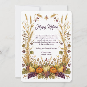 Mabon-Segen Herbst-Tagundnachtgleiche-Grußkarte Einladung