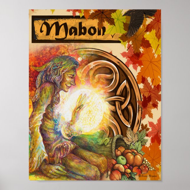 MABON THE AUTUMN EQUINOX WICCAN SABBAT POSTER (Vorne)