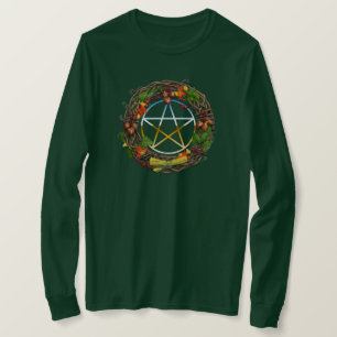 Mabon Weinwanderwege mit Pentagramm T-Shirt