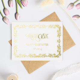 Mabrook Sie sind verheiratet Gruß Folien Feiertagspostkarte