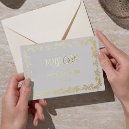 Mabrook Sie sind verheiratet Gruß Folien Feiertagspostkarte