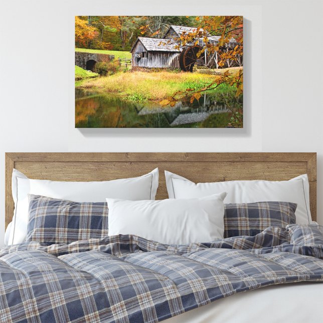 Mabry Mill im Herbst Leinwanddruck (Von Creator hochgeladen)