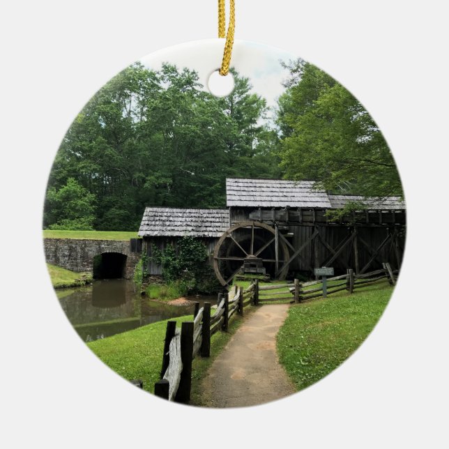 Mabry Mill, Virginia Keramik Ornament (Vorne)