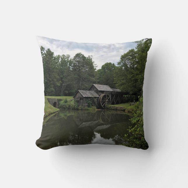 Mabry Mill, Virginia Kissen (Vorderseite)