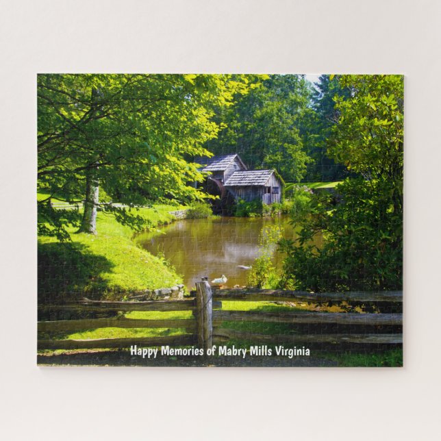 Mabry Mills Virginia Jigsaw Puzzle (Horizontal)