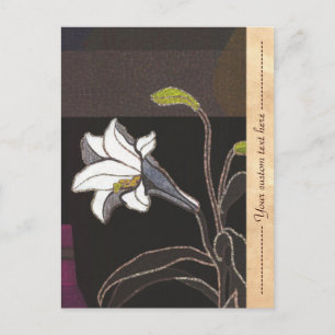 Mabuchi Toru Lilien Ukiyo-e Vintage-Fine-Art Postkarte