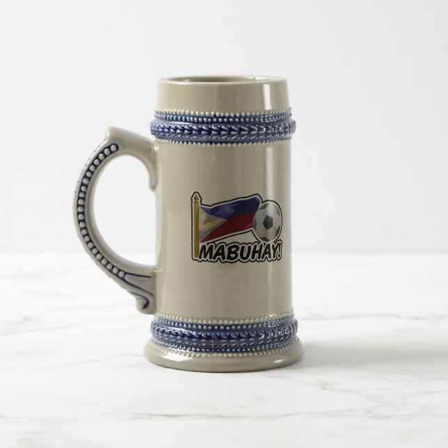 Mabuhay! Philippines Soccer Cheer Bierglas (Links)