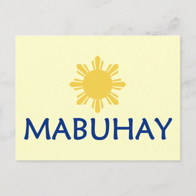 Mabuhay Postkarte (Vorderseite)