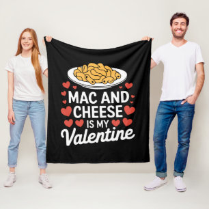 Mac And Cheese Valentinstag Mac n Cheese Liebhaber Fleecedecke