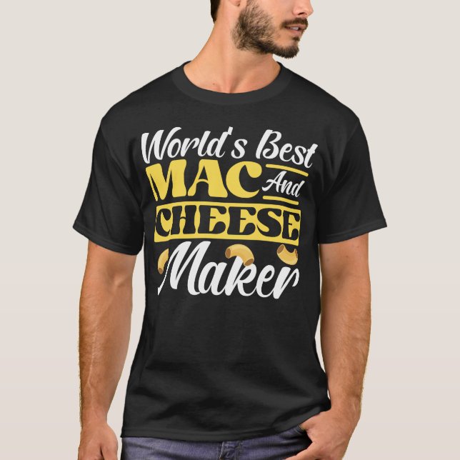 Mac and Cheese World ist der beste Mac- und Käsehe T-Shirt (Vorderseite)