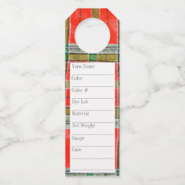 MAC BAIN TARTAN 2.25"x7" Long Yarn Tags Flaschenanhänger