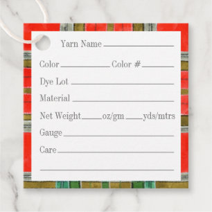 MAC BAIN TARTAN 2" Quadratische Garnanhänger Geschenkanhänger