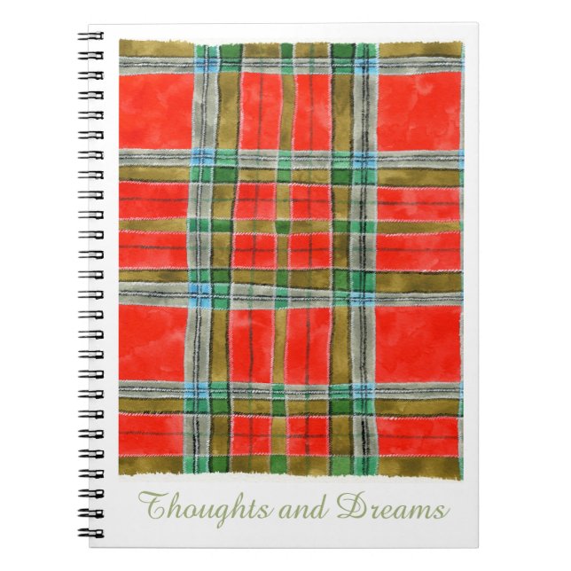 MAC BAIN TARTAN 6.5x8.75 Notebook Notizblock (Vorderseite)
