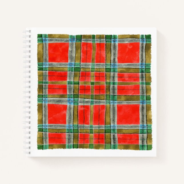 MAC BAIN TARTAN 8.5x8.5 SpiralNotebook Notizbuch (Vorderseite)