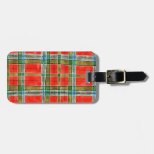 MAC BAIN TARTAN Gepäckmarke Gepäckanhänger